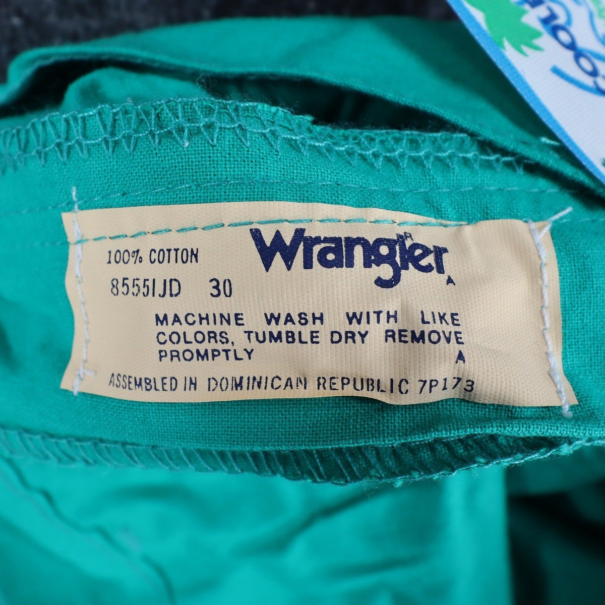 Wrangler Coolers Shorts Mens 30 Vintage 90s Green Cotton Patch Pocket 85551JD - take2supply