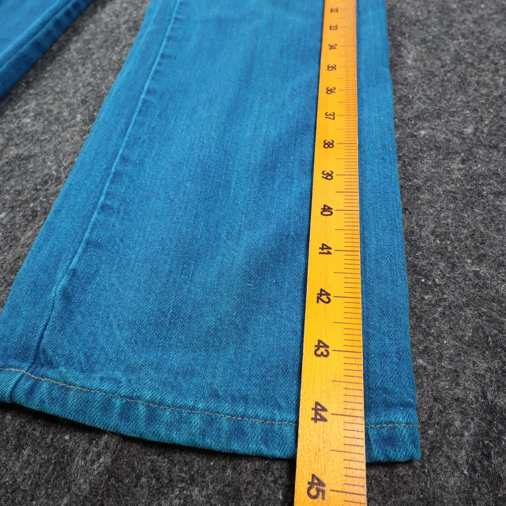 Action West Women Size 9 Vintage Stone Washed Blue Cotton Straight Leg Jeans NWT - take2supply