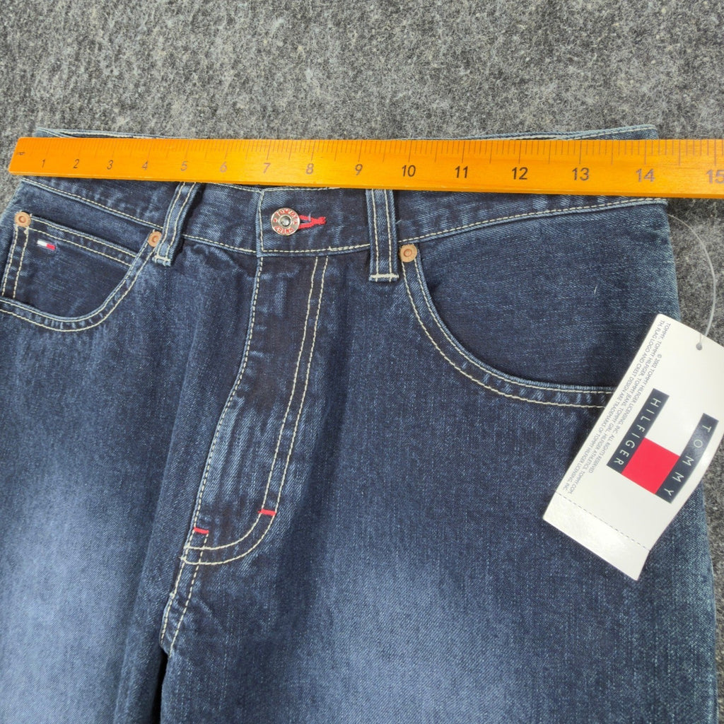 Tommy Jeans Freedom Fit Straight Leg Jeans Boys 18 Blue Cotton NWT Y2K - take2supply