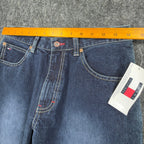 Tommy Jeans Freedom Fit Straight Leg Jeans Boys 18 Blue Cotton NWT Y2K - take2supply