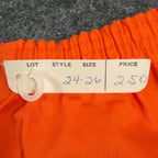 Fruit of the Loom Vintage 70s Gym Shorts Boys XS Orange Cotton NWT - take2supply
