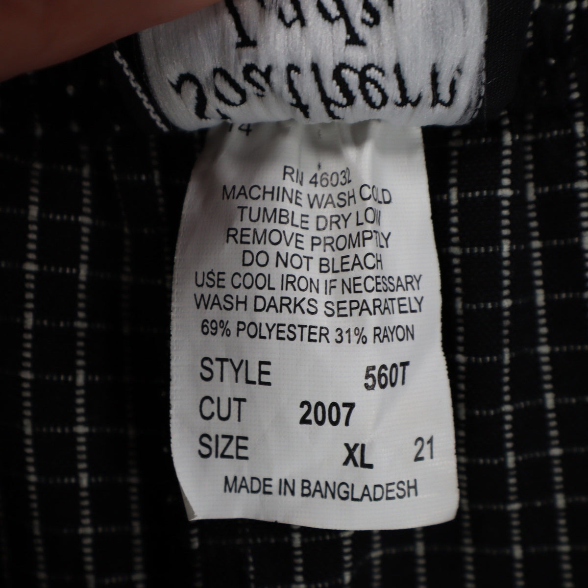 Southern Lady Pants Womens XL Black White Grid Check Elastic Waist NWT NOS - take2supply