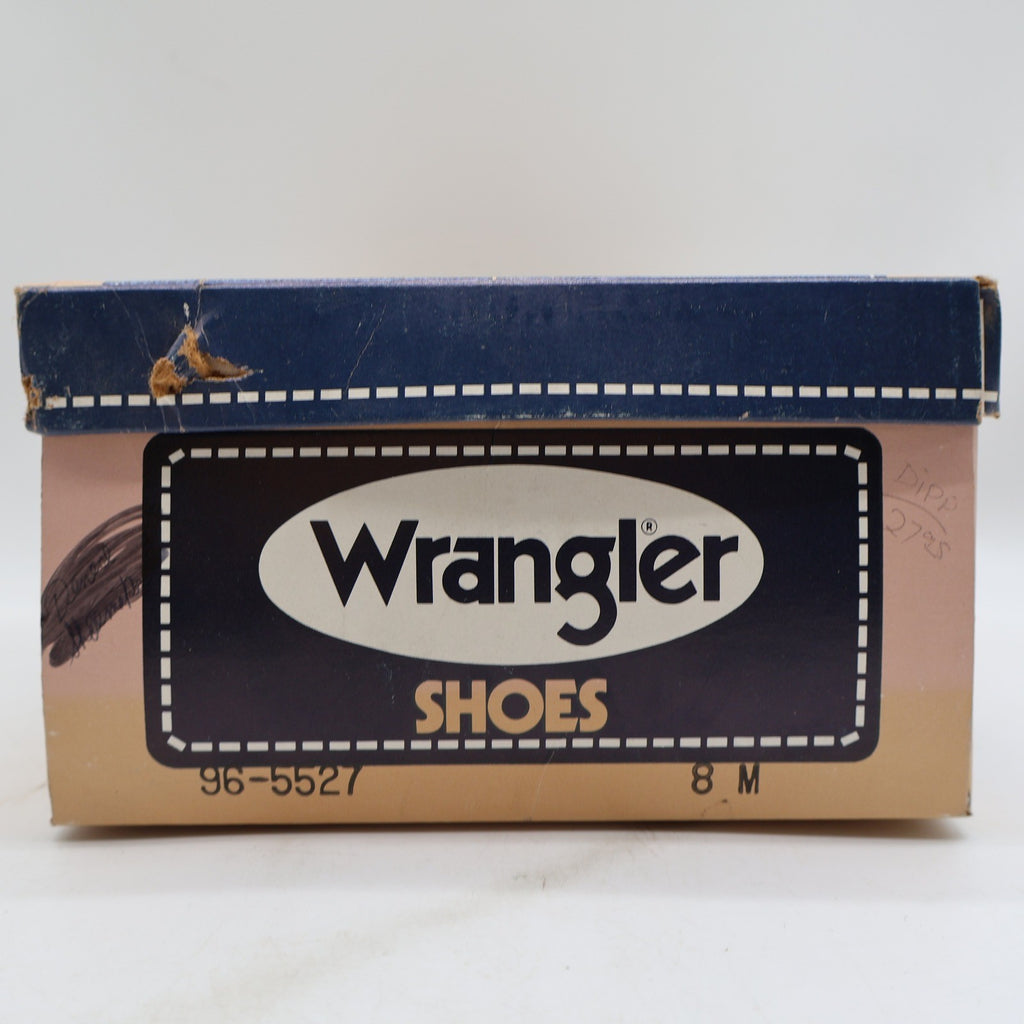 Wrangler Loafers Mens 8 M Vintage Brown Leather Deadstock Moccasin Toe 96-5527 - take2supply