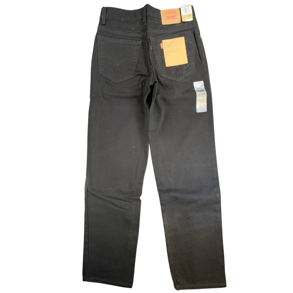 Levis 550 Student Jeans 29x32 Vintage 90s Relaxed Fit Black Cotton NWT Deadstock - take2supply