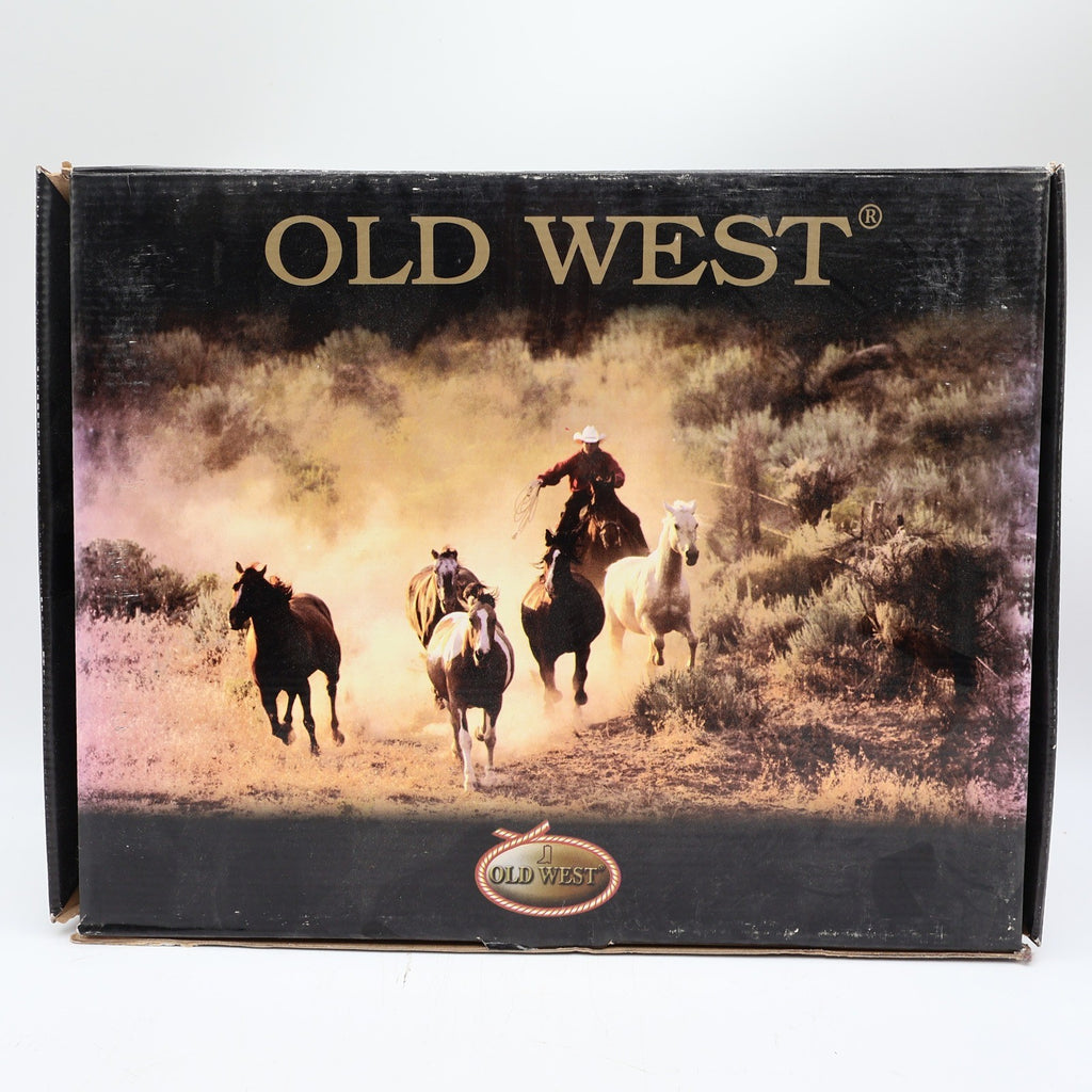 Old West 1936 Western Boots Kids 3.0 Brown Leather NWT - take2supply