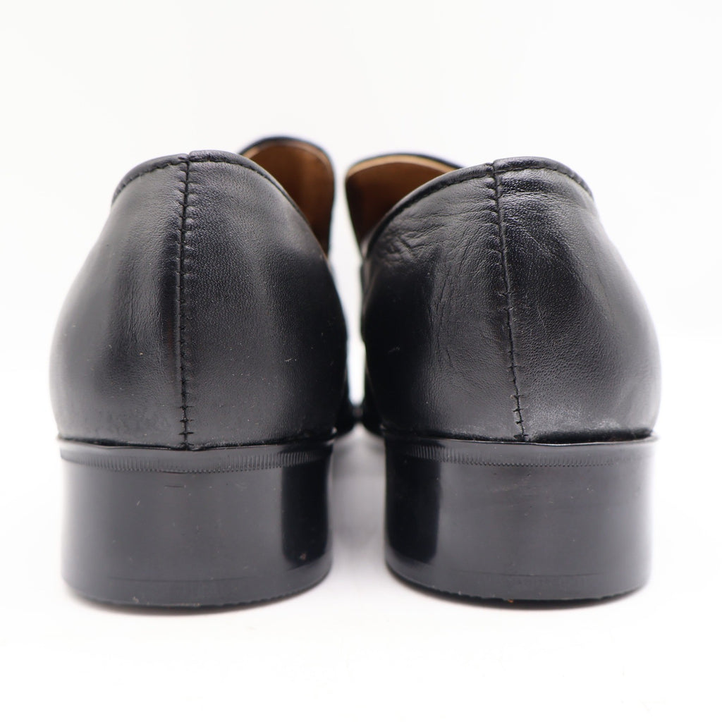 Barclay Slip On Loafers Mens 7 D Vintage Black Leather PermaSole USA 95183 - take2supply