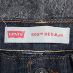Levi's 505 Regular Jeans Boys Size 12 Reg W26 L27 Dark Wash Indigo Denim - take2supply