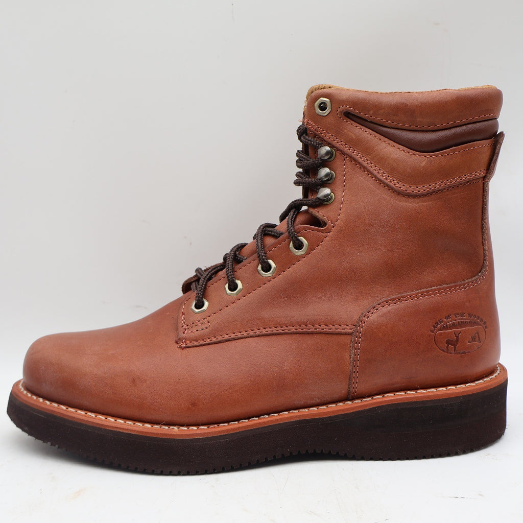 Lake of the Woods 3900 Work Boots Mens 10.5 D Vintage Brown Leather Lace Up New - take2supply