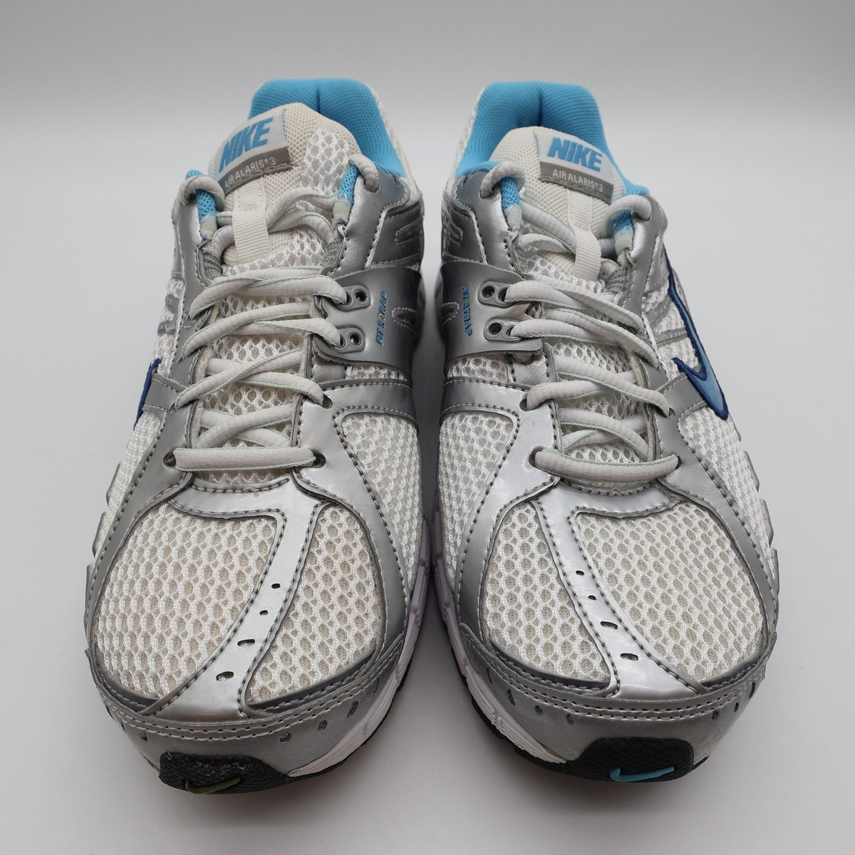 Nike Air Alaris+ 3 MSL Women 7 Running Shoes 2010 White Silver Blue 386775-141 - take2supply