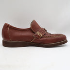 Wrangler Loafers Mens 8 M Vintage Brown Leather Deadstock Moccasin Toe 96-5527 - take2supply