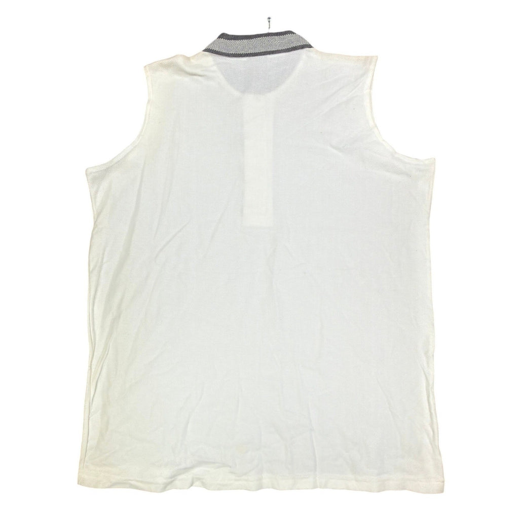 Dunbrooke 90s Vintage Sleeveless Polo Shirt Womens XL White Cotton New - take2supply