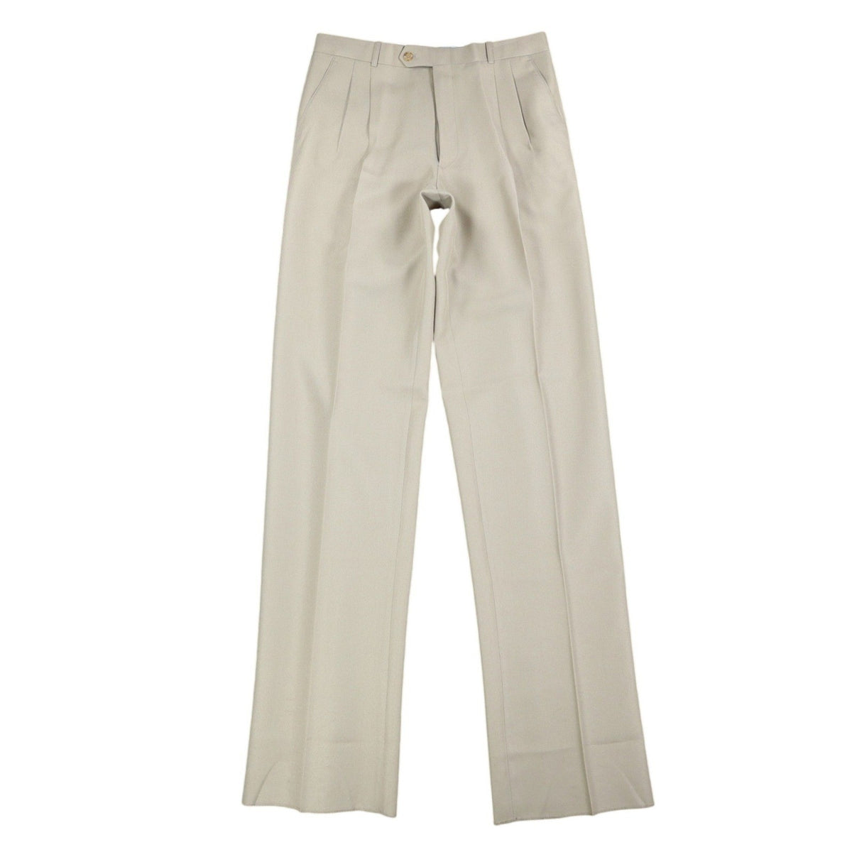 Gino Cappeli Dress Pants Mens 33 Vintage 90s Tan Polyester Pleated Trousers NEW - take2supply