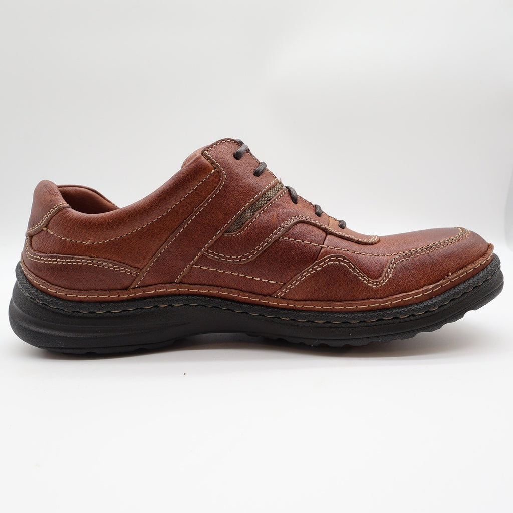 Hush Puppies Pathway Oxford Shoes Mens 9 M Tan Leather OrthoLite Bounce H100746 - take2supply