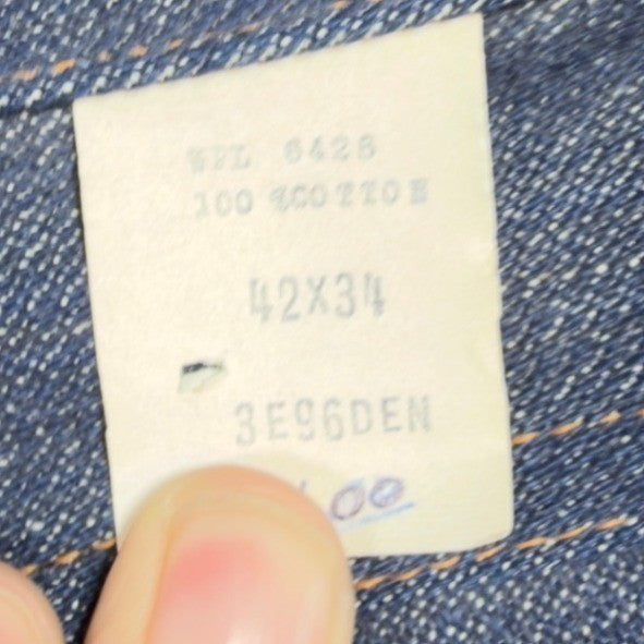 Maverick Vintage 1970s Bootcut Jeans Mens 42x34 Dark Wash Cotton Denim NOS NEW - take2supply