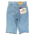 Levi's Vintage 90s 550 Shorts Women 9 Blue Denim Orange Tab USA NWT - take2supply