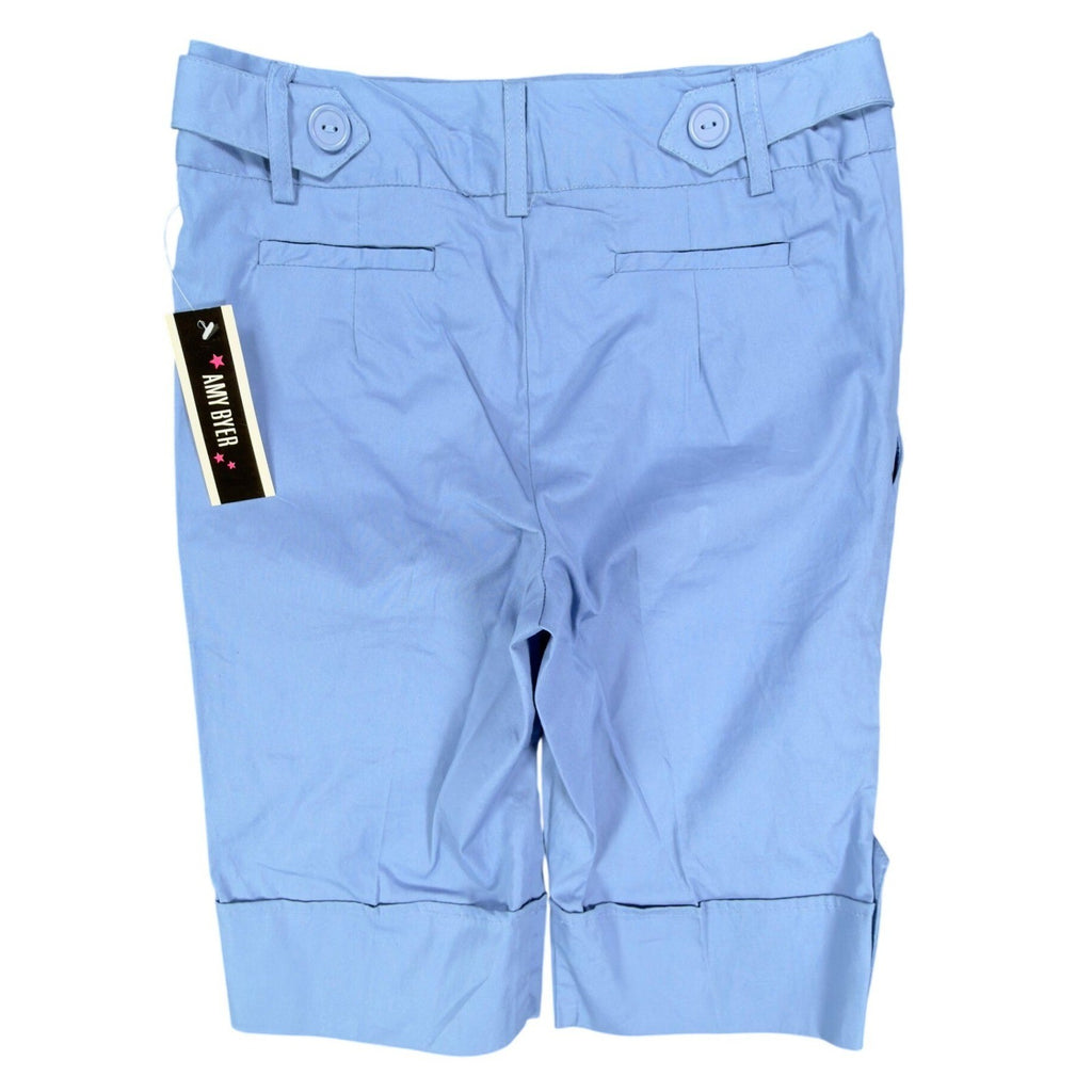 Amy Byer Y2K Bermuda Shorts Girls 10 Blue Cotton Stretch NWT - take2supply