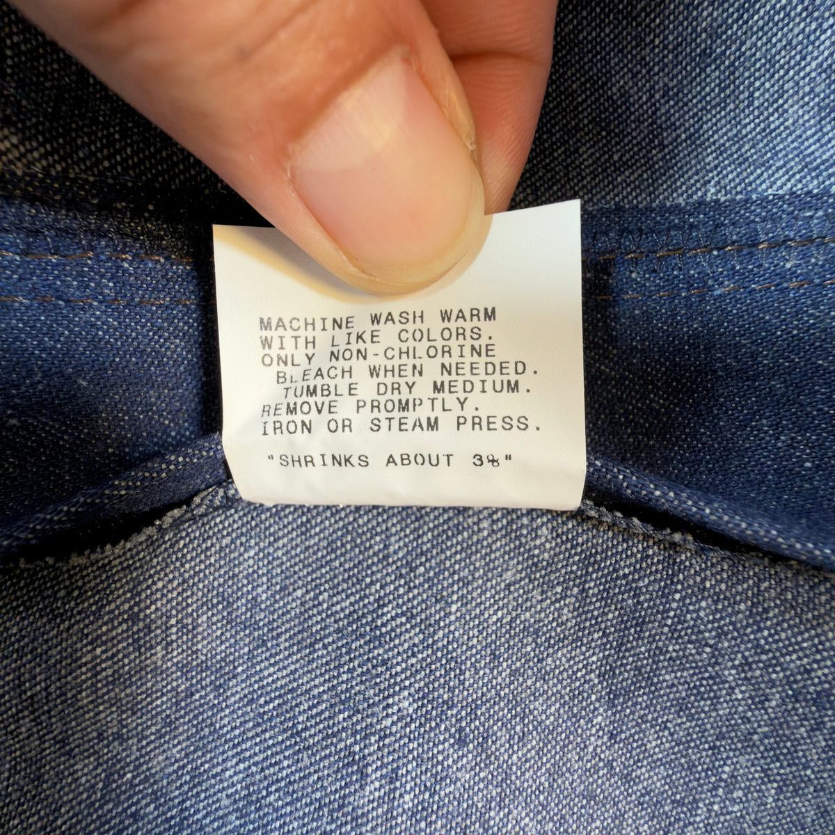 KEY Vintage 90s Dungaree Jeans Mens 44x32 USA Made Blue Denim NWT - take2supply