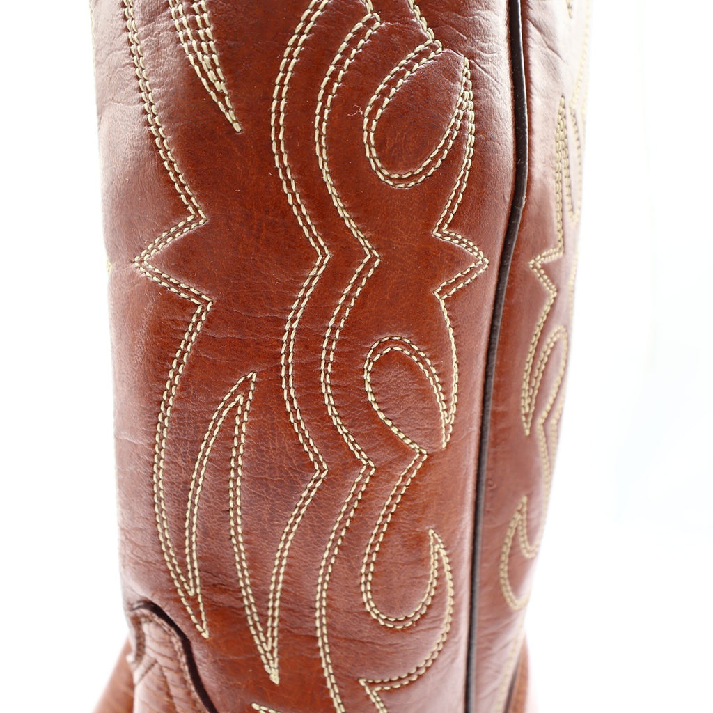 Laredo Vintage 90s Western Cowboy Boots Womens 6 B Brown Lizard Print NWT Box - take2supply