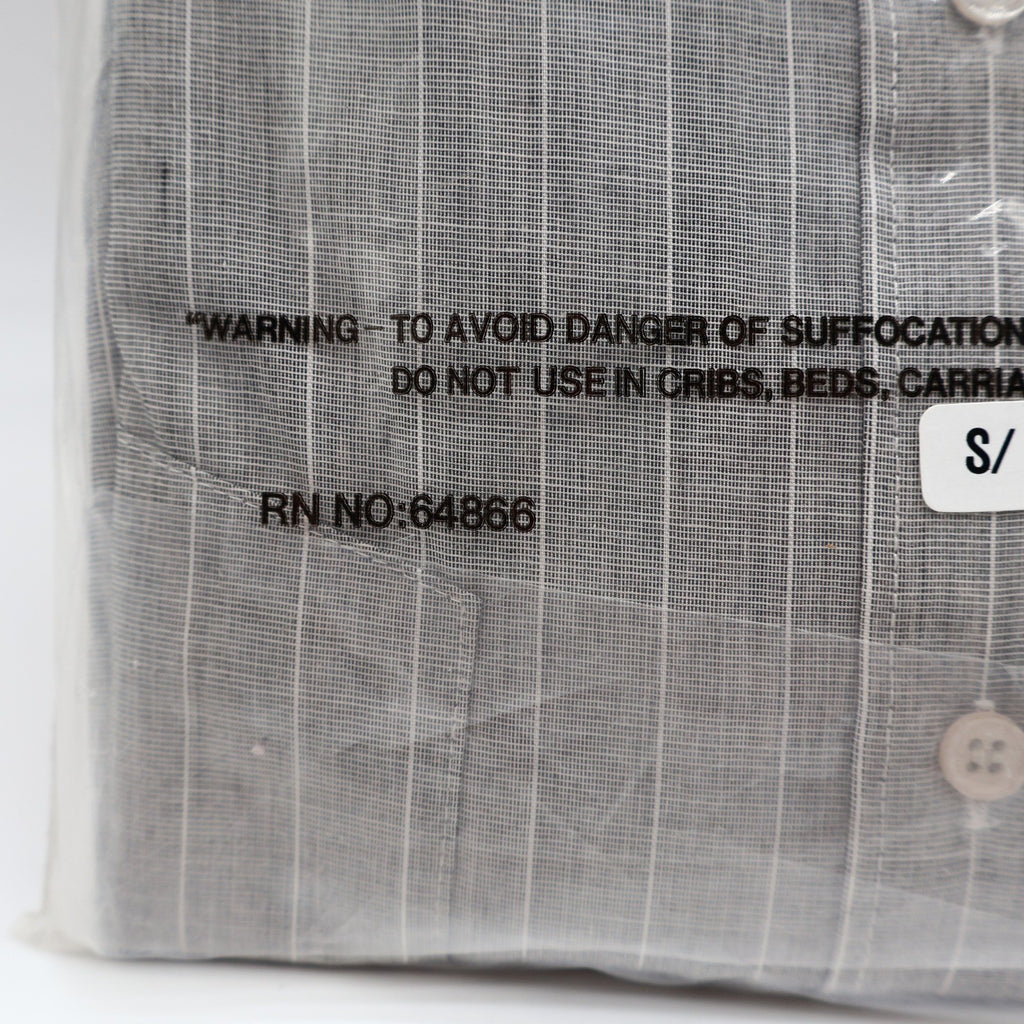 Domani Collection Dress Shirt Mens 16.5 34/35 Grey Grid French Cuff Contrast - take2supply