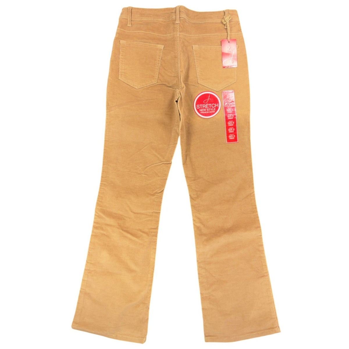 J Jeans Corduroy Flare Pants Womens 6 Tan Cotton Stretch NWT Deadstock - take2supply