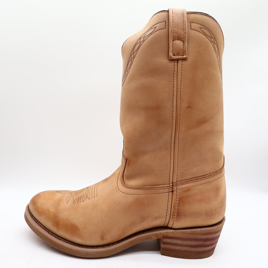 Laredo Y2K Western Boots Mens 12 D Tan Brown Leather Work Cowboy 2104 NIB - take2supply