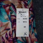 Xtrovert Skirt Womens 10 Vintage 90s Rayon Tropical Floral Pleated Midi USA NEW - take2supply