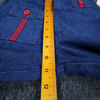 Young Maverick Automaticks Jeans Girls 12 Slim Blue Red Flare USA Deadstock NWT - take2supply