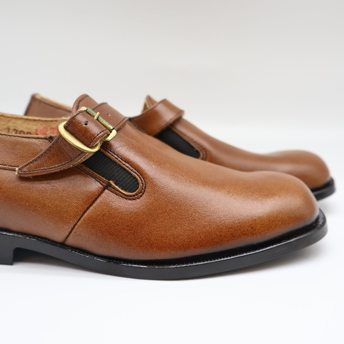 Young Explorers Lyons Monk Strap Shoes Boys 12.5 Vintage Deadstock Brown Leather - take2supply
