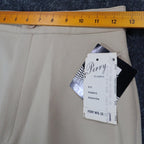 Perry Classics Wide Leg Trousers Womens 10 Vintage 70s Tan Polyester High Rise - take2supply