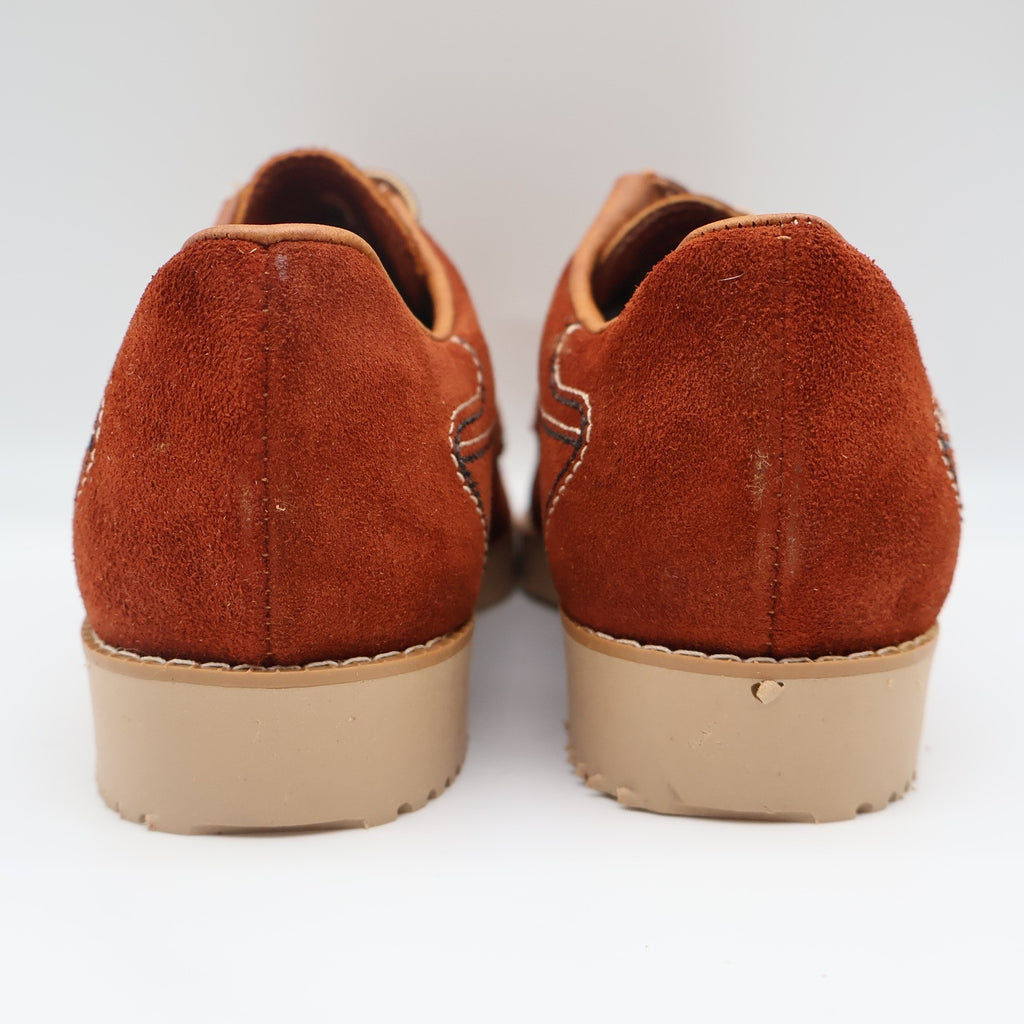 James Pepper Vintage 60s 70s Moc Toe Oxford Shoes Mens 6D Rust Suede Deadstock - take2supply