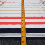 Links Striped 3/4 Sleeve Top Women Size S Vintage 90s Navy White Red Nautical - take2supply