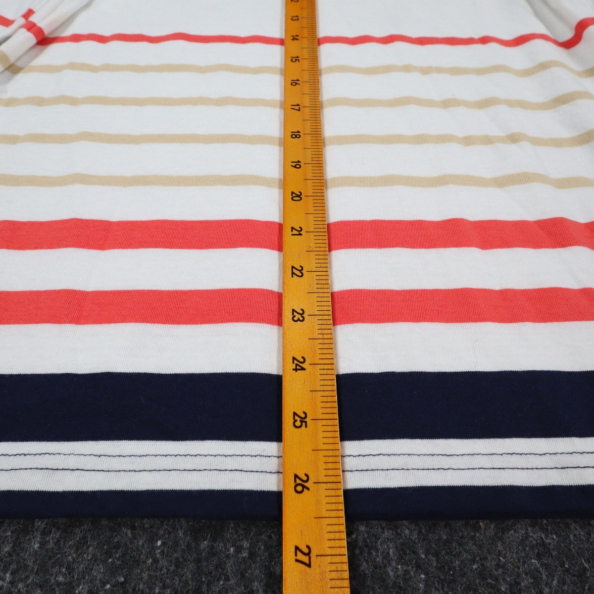 Links Striped 3/4 Sleeve Top Women Size S Vintage 90s Navy White Red Nautical - take2supply