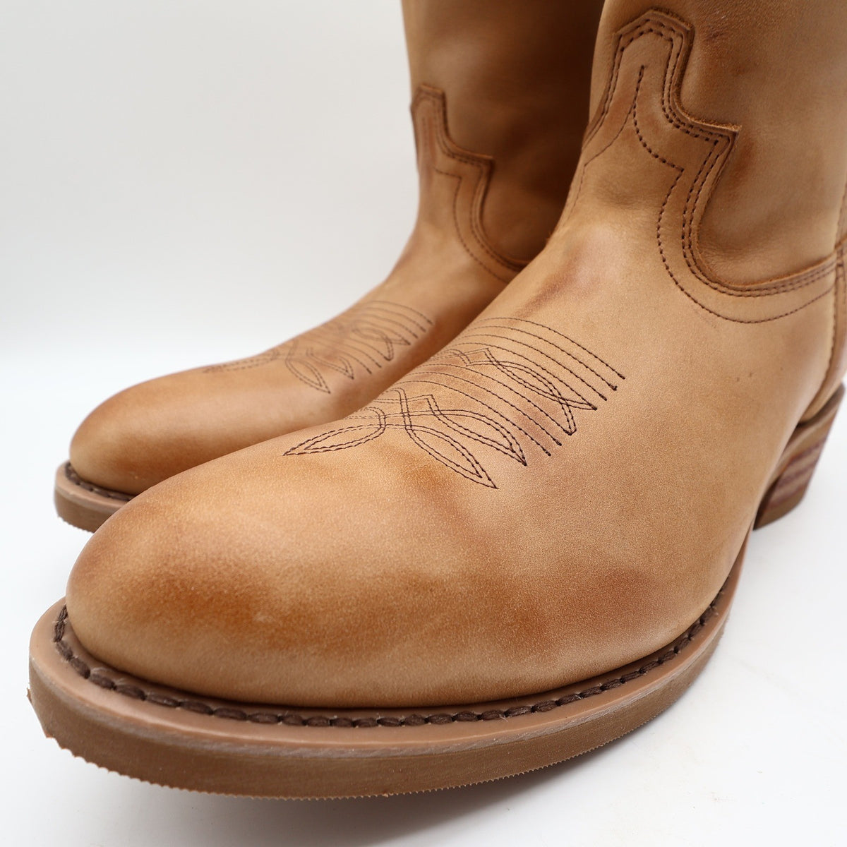 Laredo Y2K Western Boots Mens 12 D Tan Brown Leather Work Cowboy 2104 NIB - take2supply