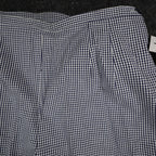 Southern Lady Pants Womens 14 Navy White Gingham Cotton Stretch Side Zip NWT NOS - take2supply