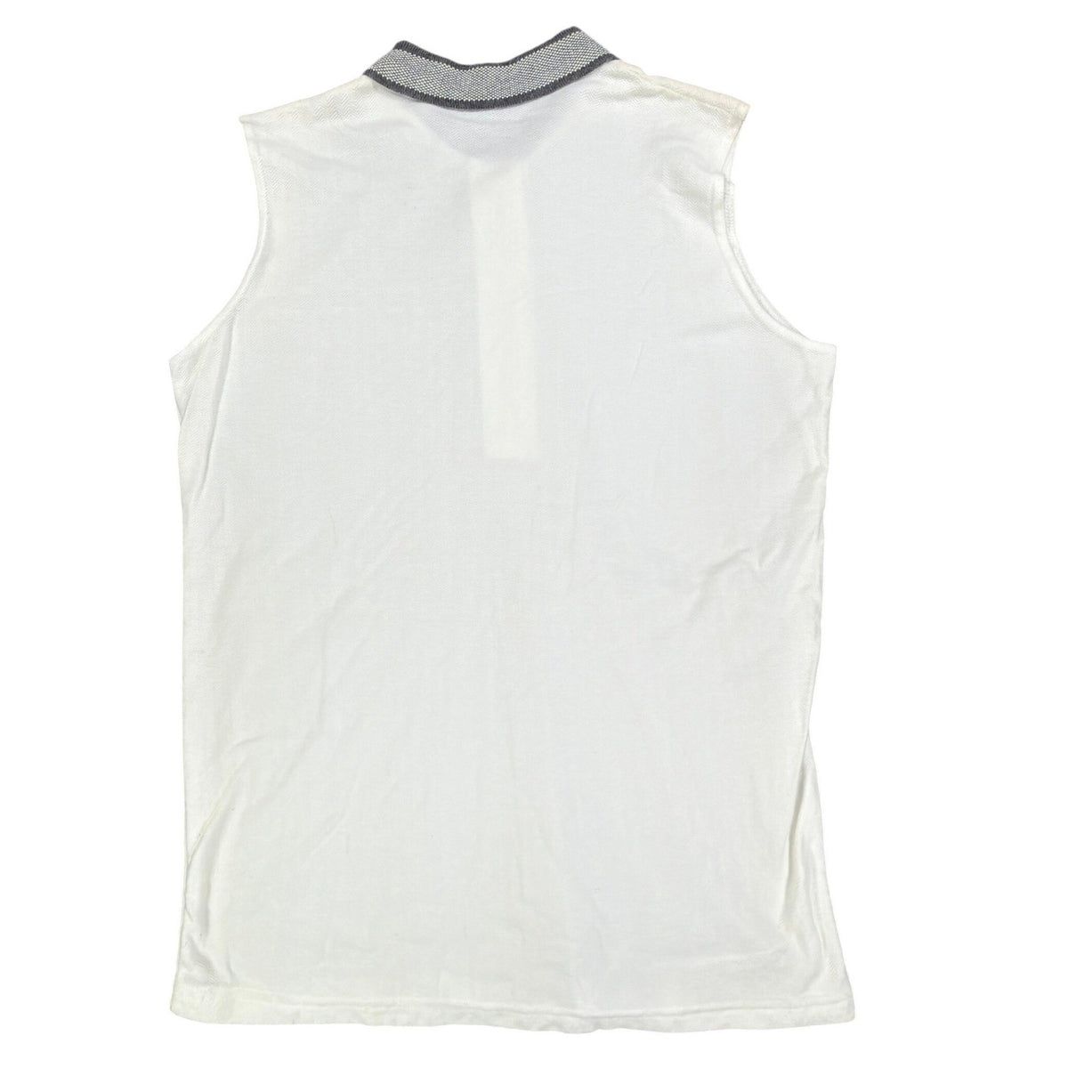 Dunbrooke Vintage Sleeveless Polo Shirt Women Large White Cotton New - take2supply