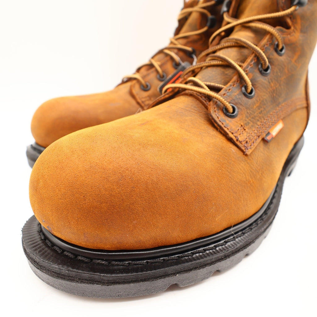 WORX by Red Wing 5606 Steel Toe Work Boots Mens 9 Brown Leather New Box - take2supply