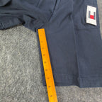 Tommy Hilfiger Vintage 90s Pleated Chino Shorts Boys 7 Navy Cotton NWT - take2supply