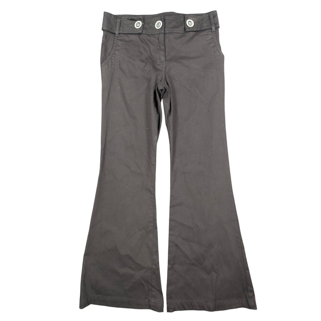 My Michelle Y2K Flare Pants Girls 12 Black Stretch Low Rise NWT Deadstock - take2supply