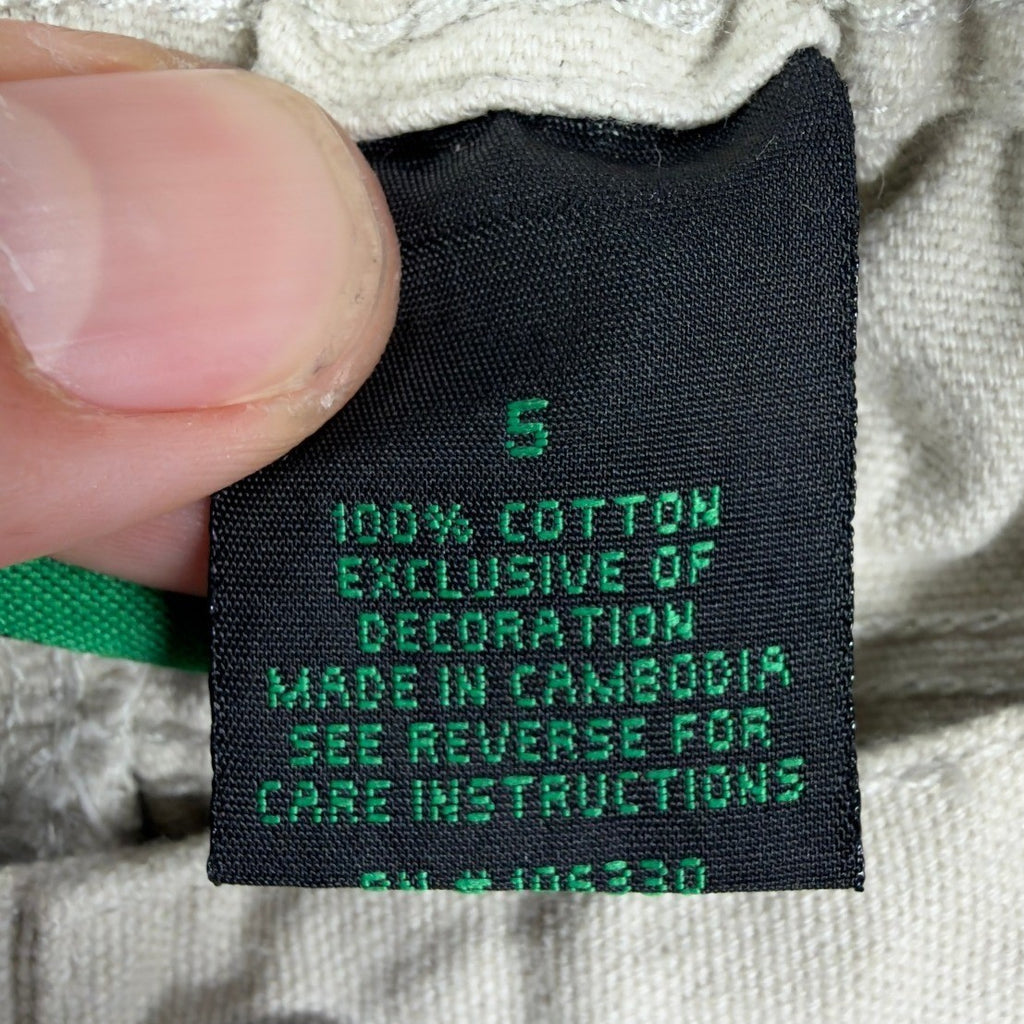 John Deere Carpenter Shorts Boys 5 Stone Cotton Canvas NWT Deadstock - take2supply