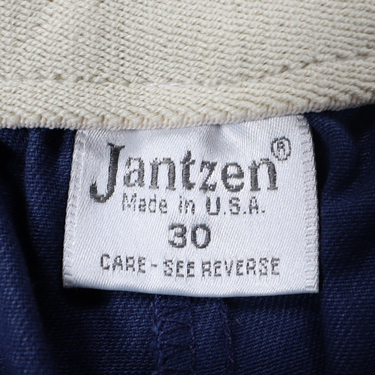 Jantzen Shorts Mens 30 Vintage 80s Navy Blue Cotton Blend Made in USA NWT 1M401 - take2supply