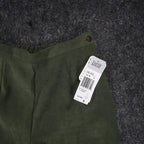 Lucia Trousers Womens Size 8 Y2K Cactus Green Stretch Pleated Straight Leg Pants - take2supply