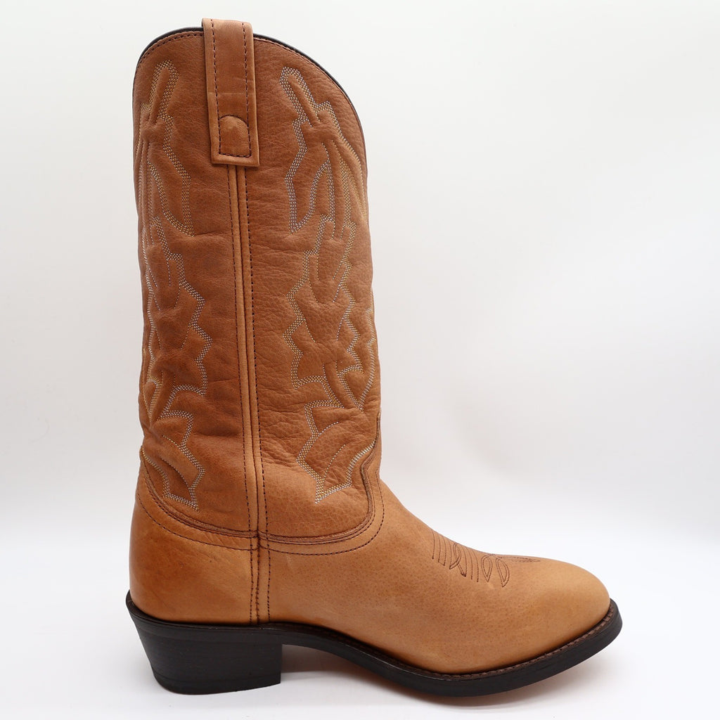 Laredo Western Cowboy Boots Mens 10 EW Leather Walnut Deertan 68372 NWT Box - take2supply