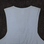 D.K. Gold by Donnkenny Reversible Vest 1X Vintage 90s Blue Floral Cotton NWT - take2supply