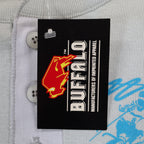 Buffalo Shirts Henley Men S Gray Long Sleeve Skier Graphic Thermal Made in USA - take2supply