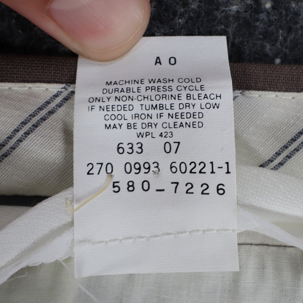 Levi's Travelers Dress Pants Mens 33x32 Vintage 90s Brown Wool Blend Pleated NWT - take2supply