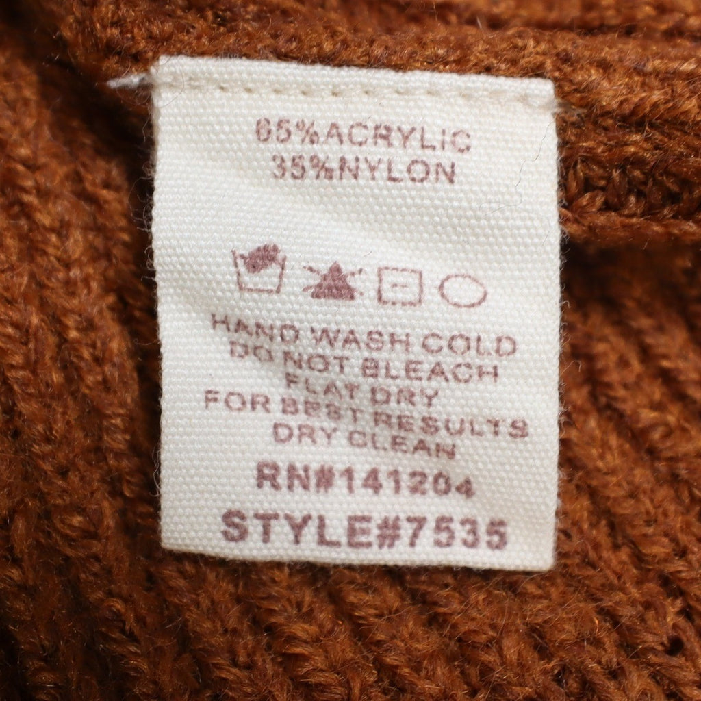 Hem & Thread Colorblock Striped Sweater Women Medium Pink Brown White Black Knit - take2supply