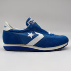 Converse Road Star Boys Size 3 Vintage 80s Blue White Nylon Suede Sneakers NOS - take2supply