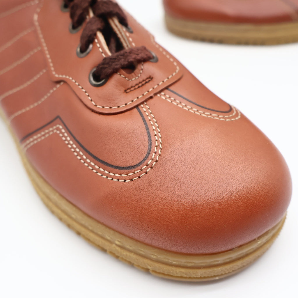 Walker Adirondack Oxford Shoes Mens 7.5 D Vintage Brown Leather Made in USA NOS - take2supply