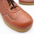 Walker Adirondack Oxford Shoes Mens 7.5 D Vintage Brown Leather Made in USA NOS - take2supply