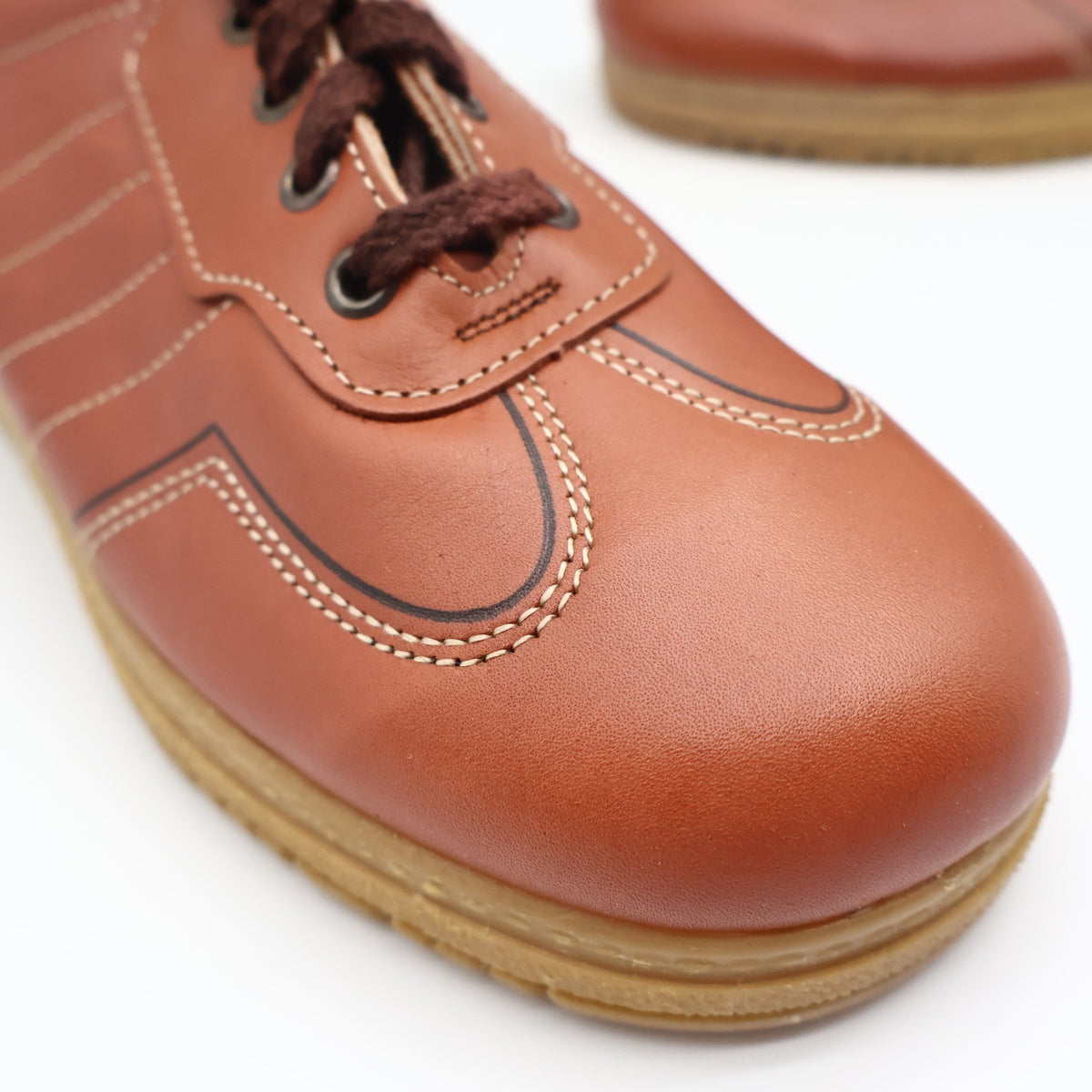 Walker Adirondack Oxford Shoes Mens 7.5 D Vintage Brown Leather Made in USA NOS - take2supply